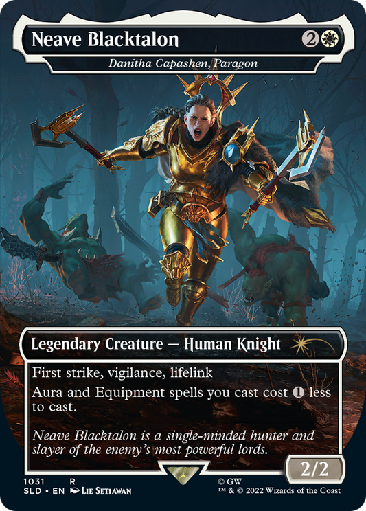 Danitha Capashen, Paragon (SLD-1031) - Secret Lair Drop / Neave Blacktalon (Borderless) Foil