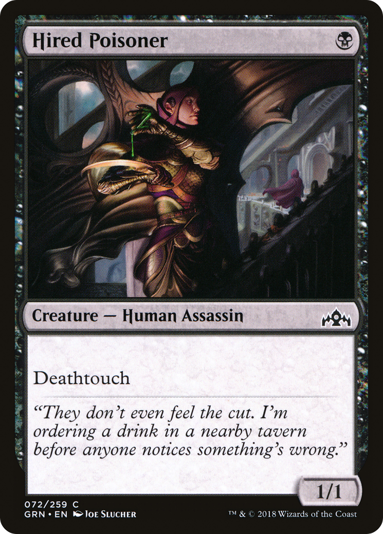 Hired Poisoner (GRN-072) - Guilds of Ravnica Foil