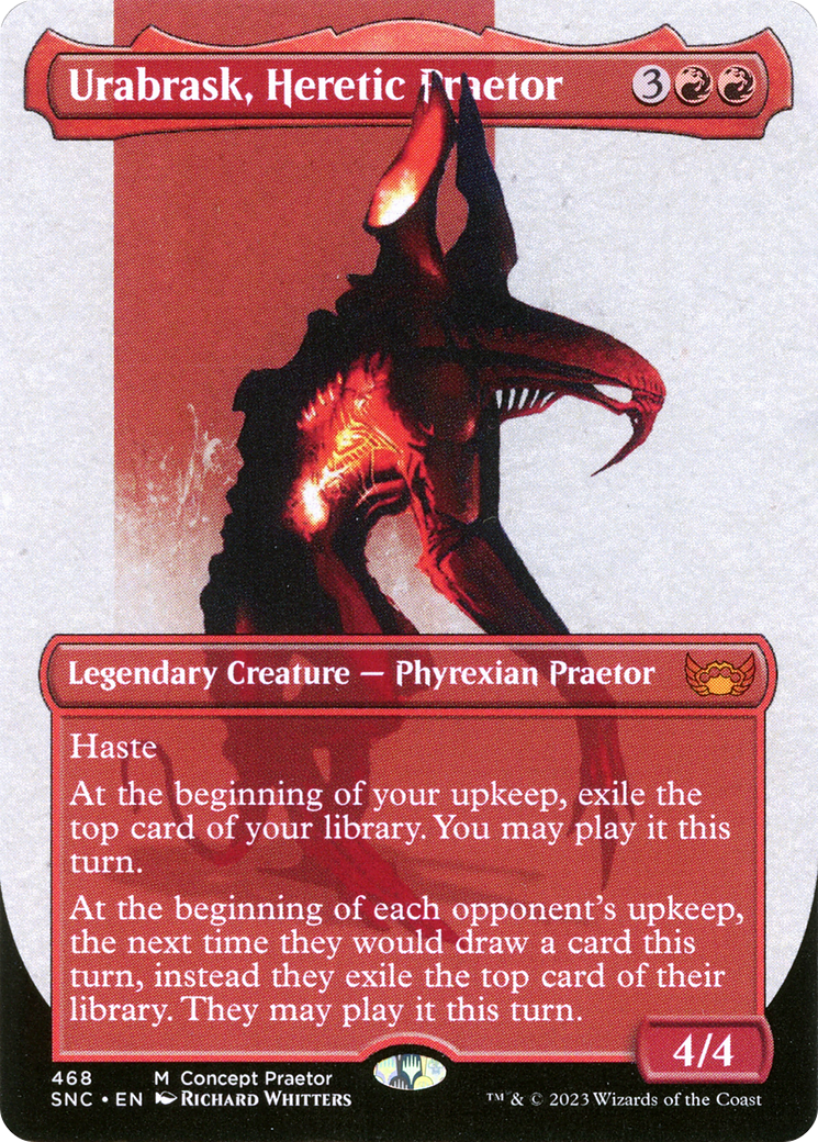 Urabrask, Heretic Praetor (ONE-468) - Streets of New Capenna (Borderless)