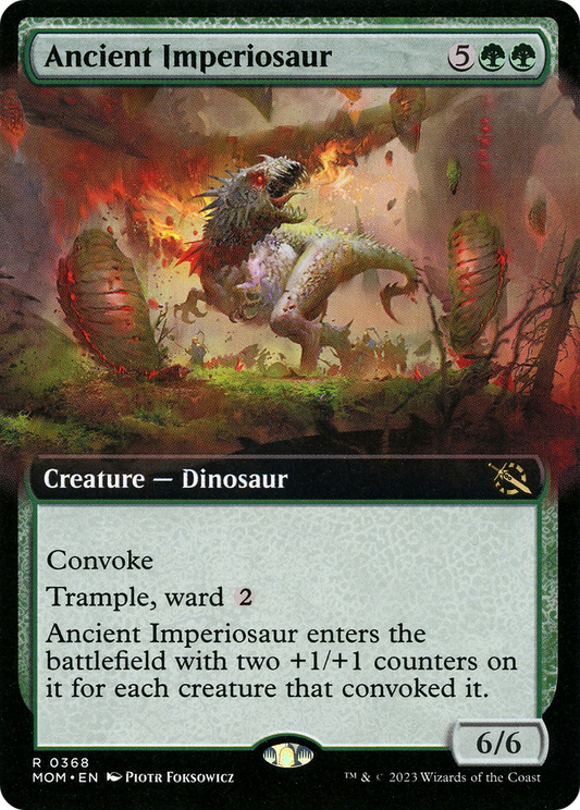 Ancient Imperiosaur (MOM-368) - March of the Machine: (Extended Art) Foil