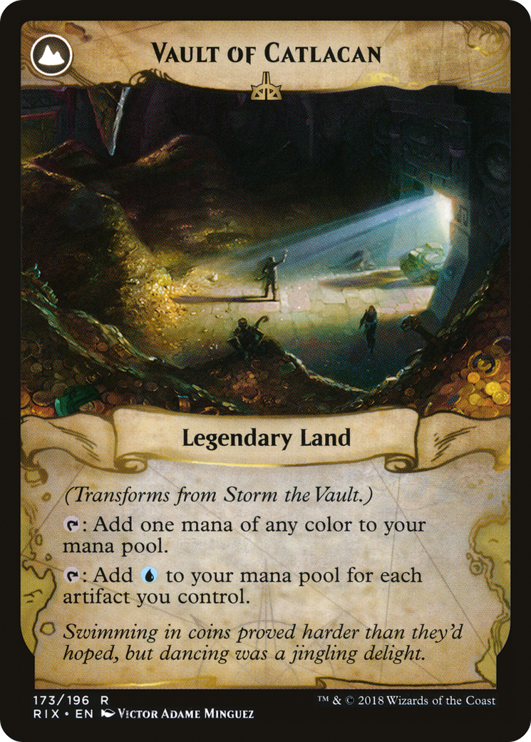 Storm the Vault // Vault of Catlacan (RIX-173) - Rivals of Ixalan