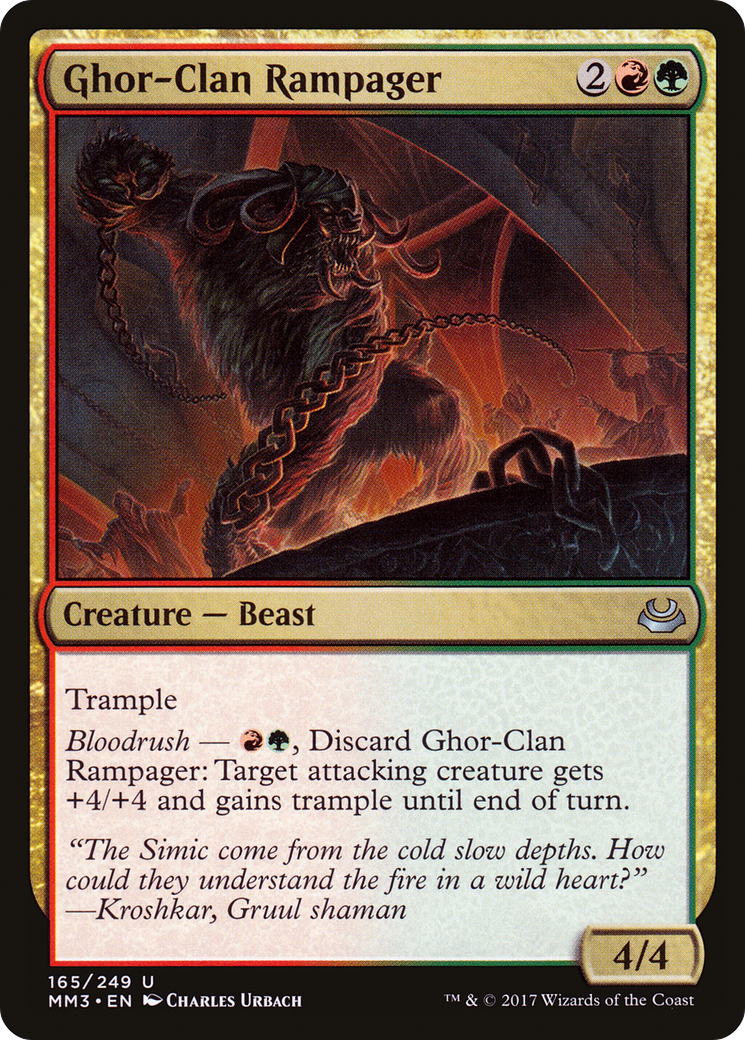 Ghor-Clan Rampager (MM3-165) - Modern Masters 2017 Foil