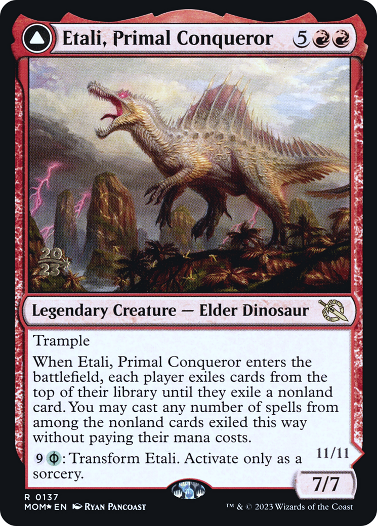 Etali, Primal Conqueror // Etali, Primal Sickness (PRE-137) - March of the Machine Promos Foil