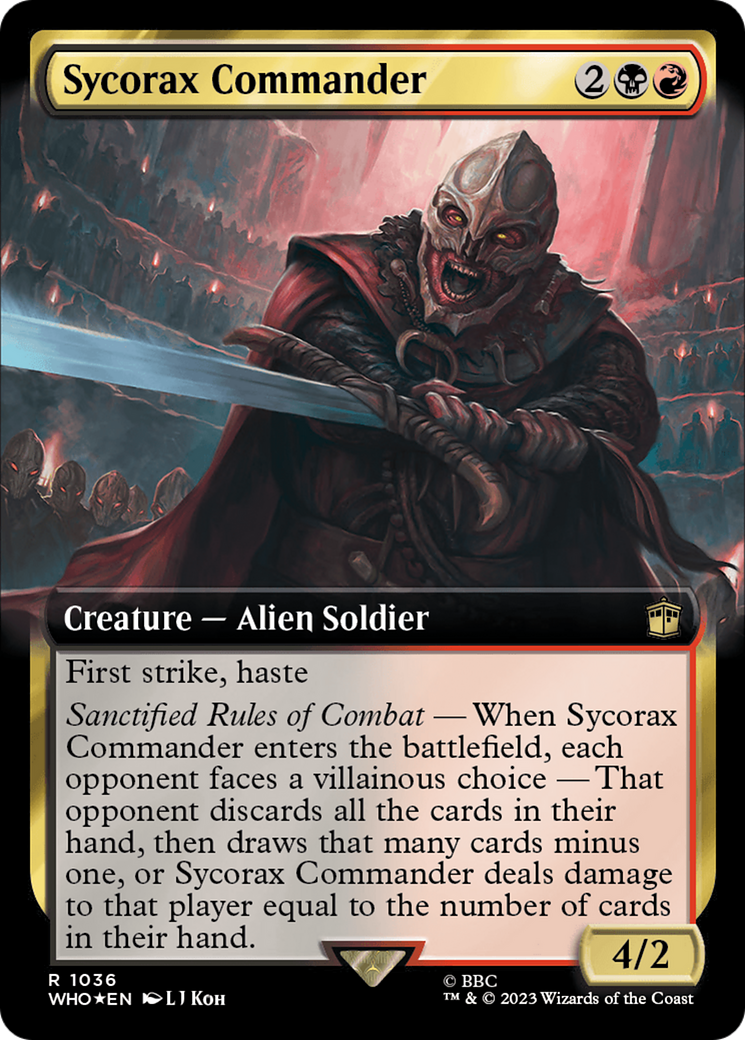 Sycorax Commander (WHO-1036) - Doctor Who: (Extended Art) Foil