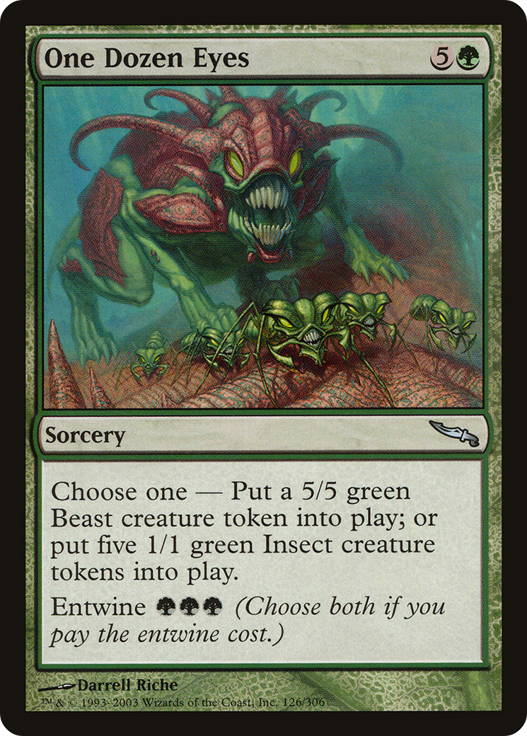 One Dozen Eyes (MRD-126) - Mirrodin Foil