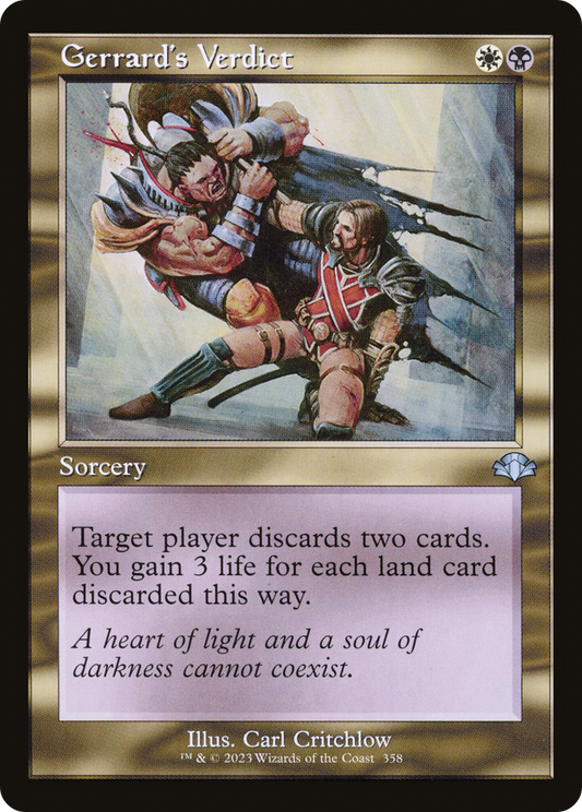 Gerrard's Verdict (DMR-358) - Dominaria Remastered Foil