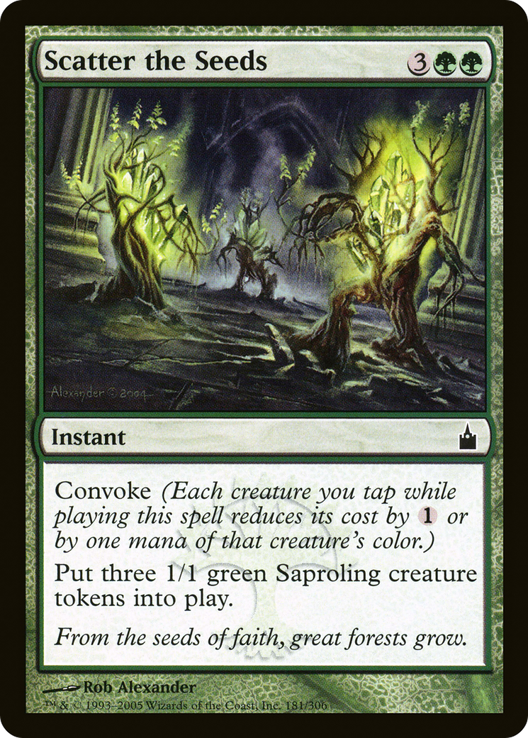 Scatter the Seeds (RAV-181) - Ravnica: City of Guilds Foil