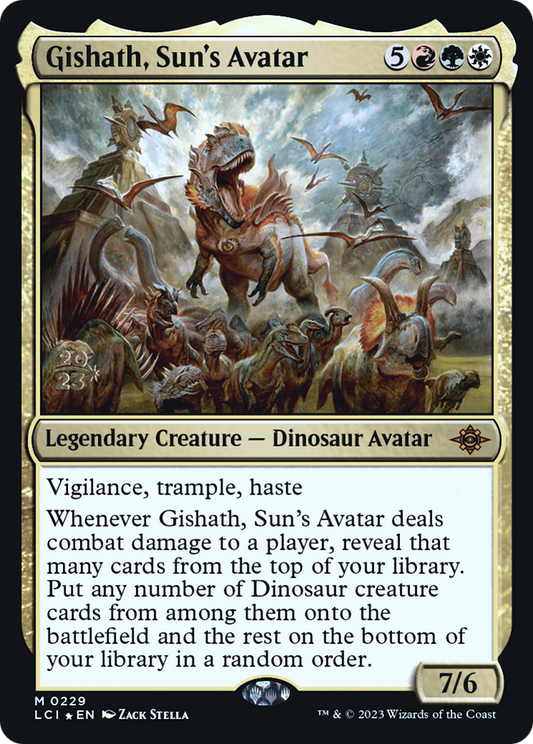 Gishath, Sun's Avatar (PRE-229) - The Lost Caverns of Ixalan Promos Foil