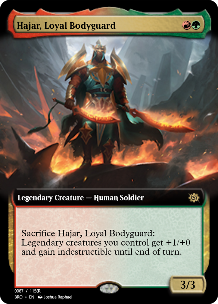 Hajar, Loyal Bodyguard (PRM-105782) - Magic Online Promos
