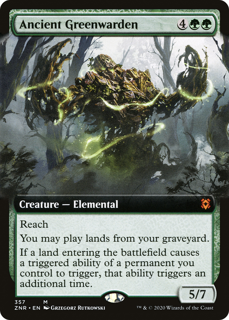 Ancient Greenwarden (ZNR-357) - Zendikar Rising: (Extended Art) Foil