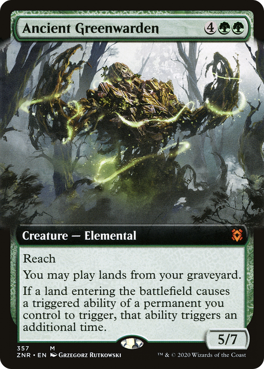 Ancient Greenwarden (ZNR-357) - Zendikar Rising: (Extended Art) Foil