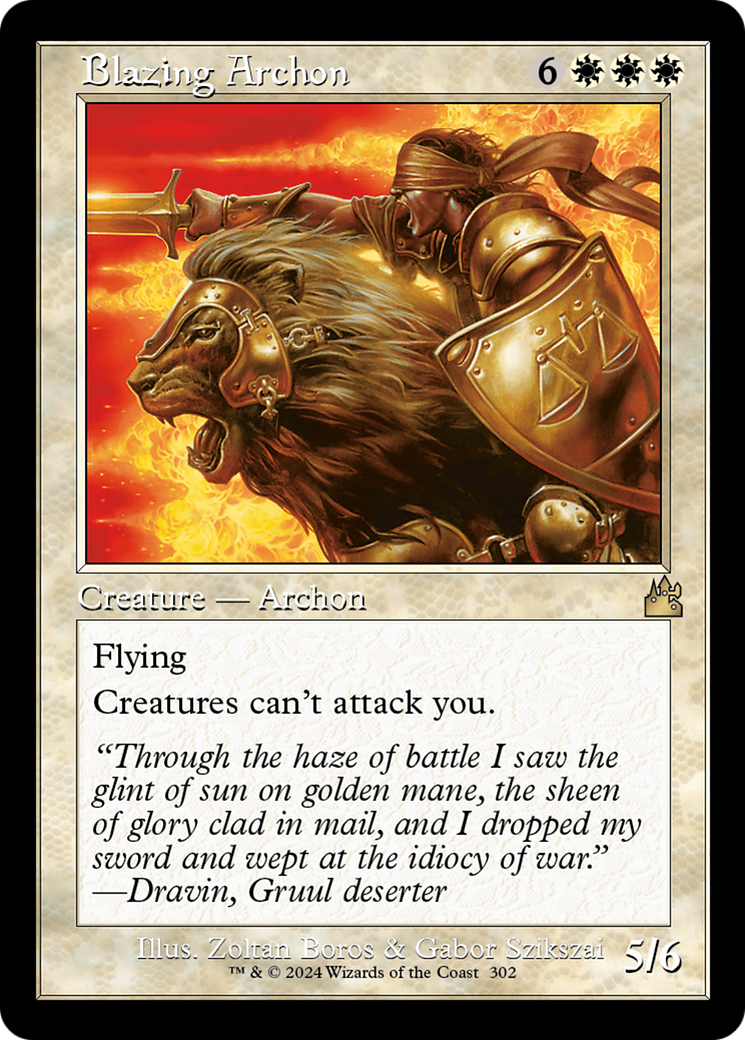 Blazing Archon (RVR-302) - Ravnica Remastered
