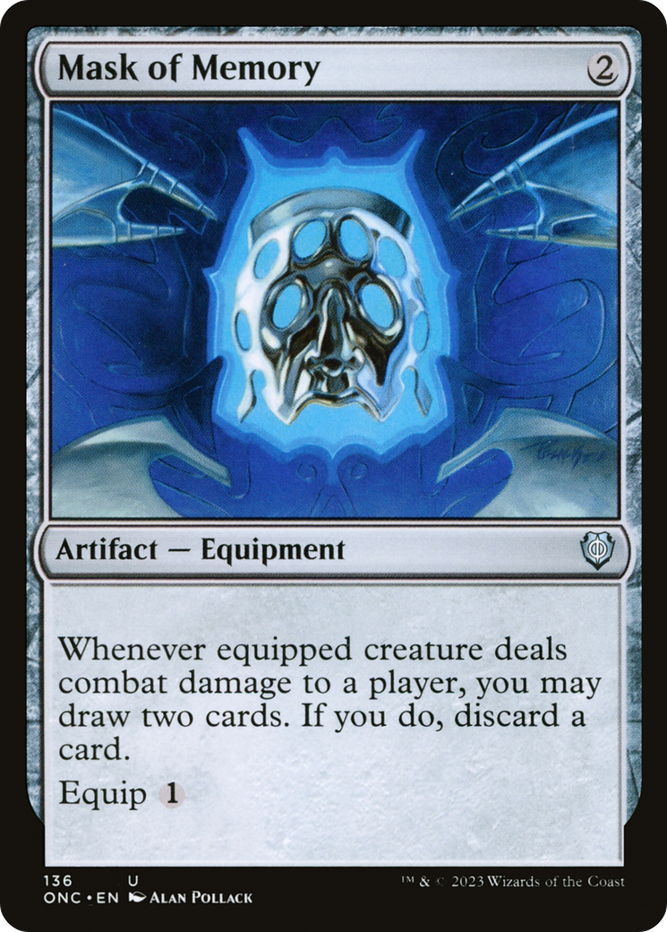 Mask of Memory (ONC-136) - Phyrexia: All Will Be One Commander