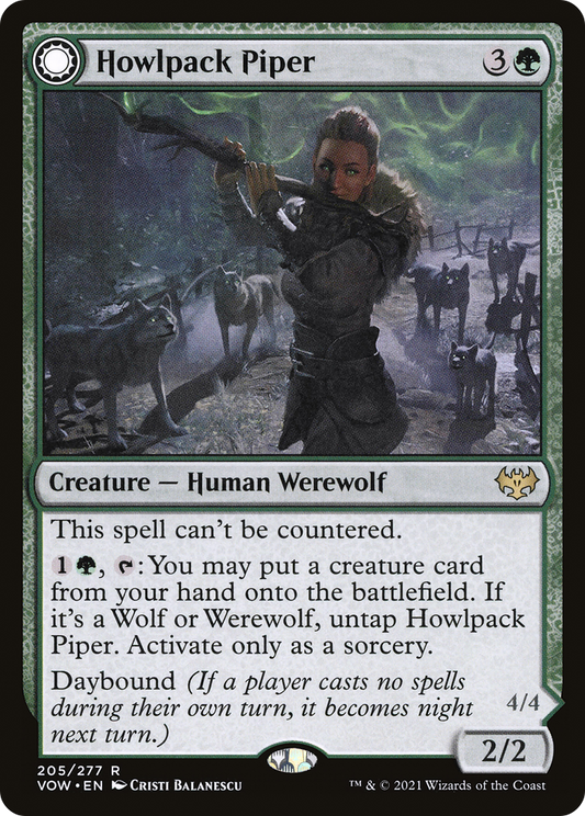 Howlpack Piper // Wildsong Howler (VOW-205) - Innistrad: Crimson Vow: (Double Faced Transform)