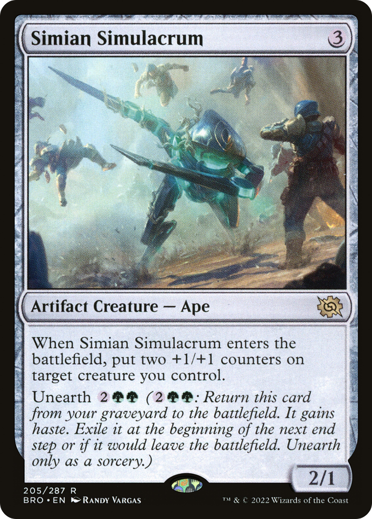 Simian Simulacrum (BRO-205) - The Brothers' War Foil