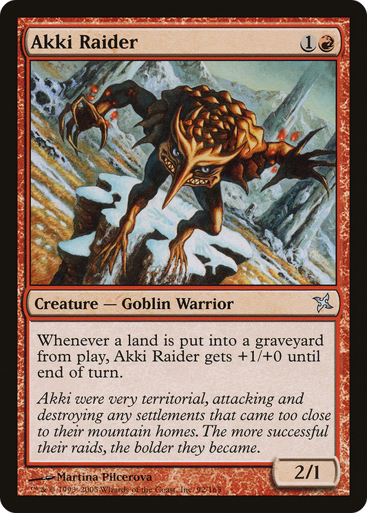 Akki Raider (BOK-092) - Betrayers of Kamigawa Foil