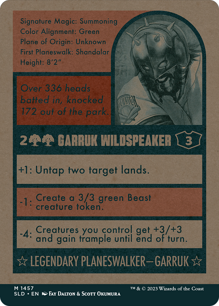 Garruk Wildspeaker // Garruk Wildspeaker (SLD-1457) - Secret Lair Drop: (Full Art) (Borderless)