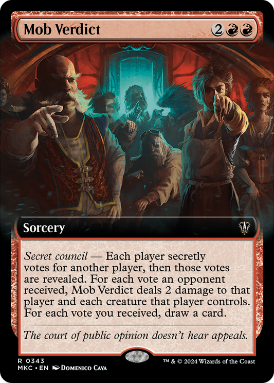 Mob Verdict (MKC-343) - Murders at Karlov Manor Commander: (Extended Art)