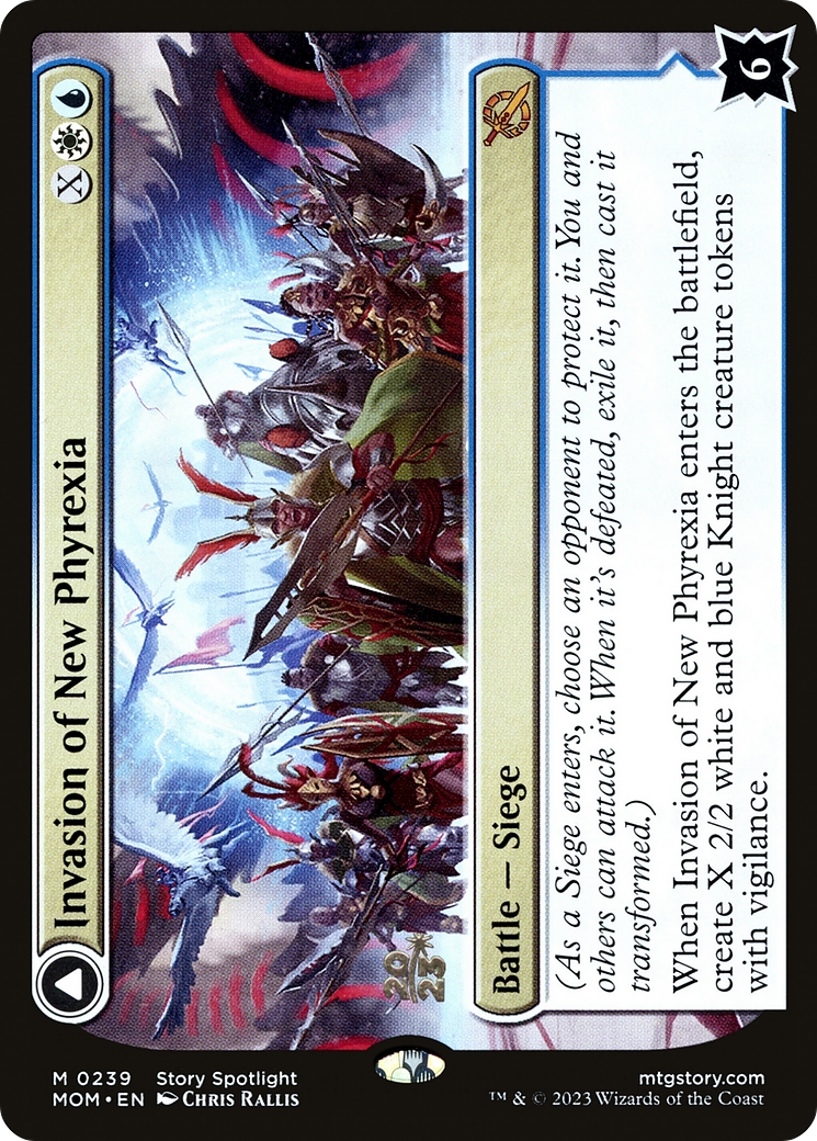 Invasion of New Phyrexia // Teferi Akosa of Zhalfir (PRE-239) - March of the Machine Promos Foil