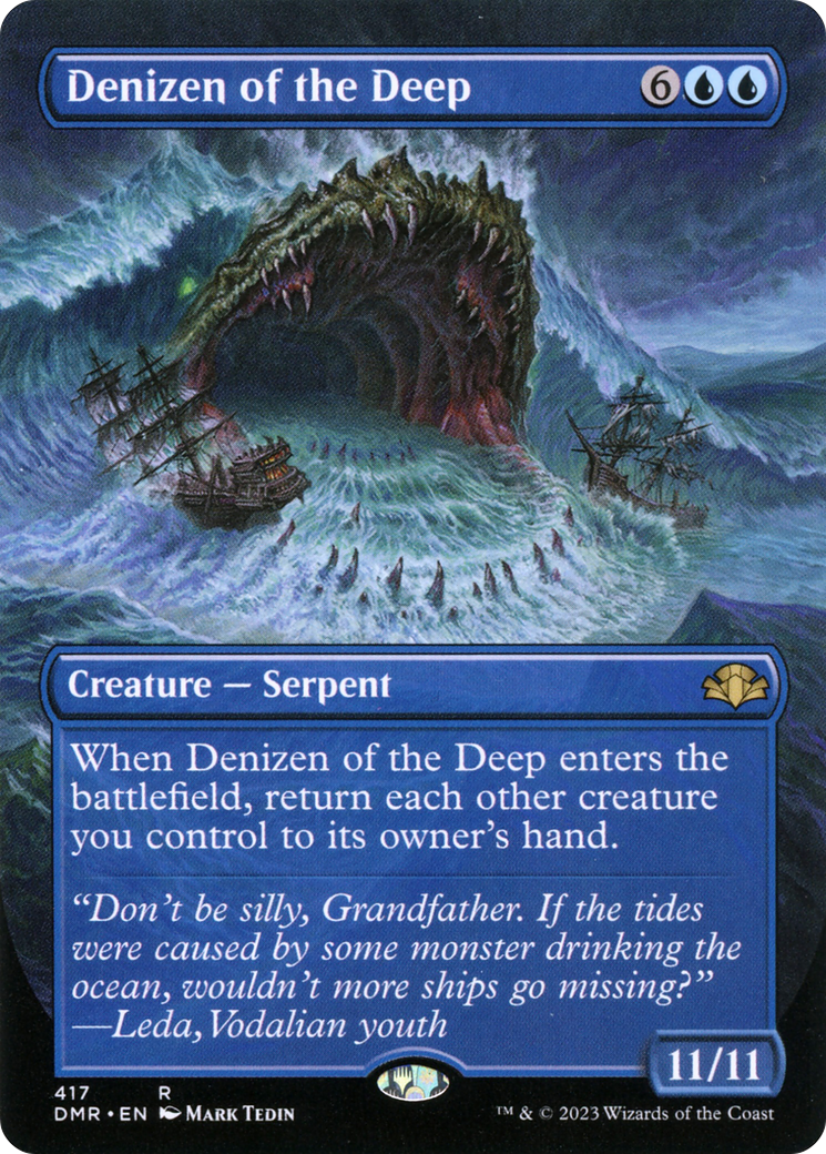 Denizen of the Deep (DMR-417) - Dominaria Remastered (Borderless) Foil