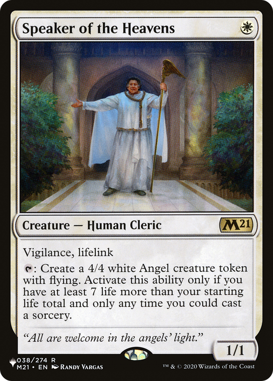 Speaker of the Heavens (PLST-M21-38) - The List