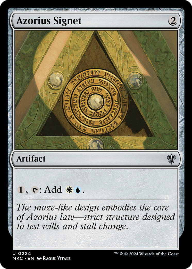 Azorius Signet (MKC-224) - Murders at Karlov Manor Commander