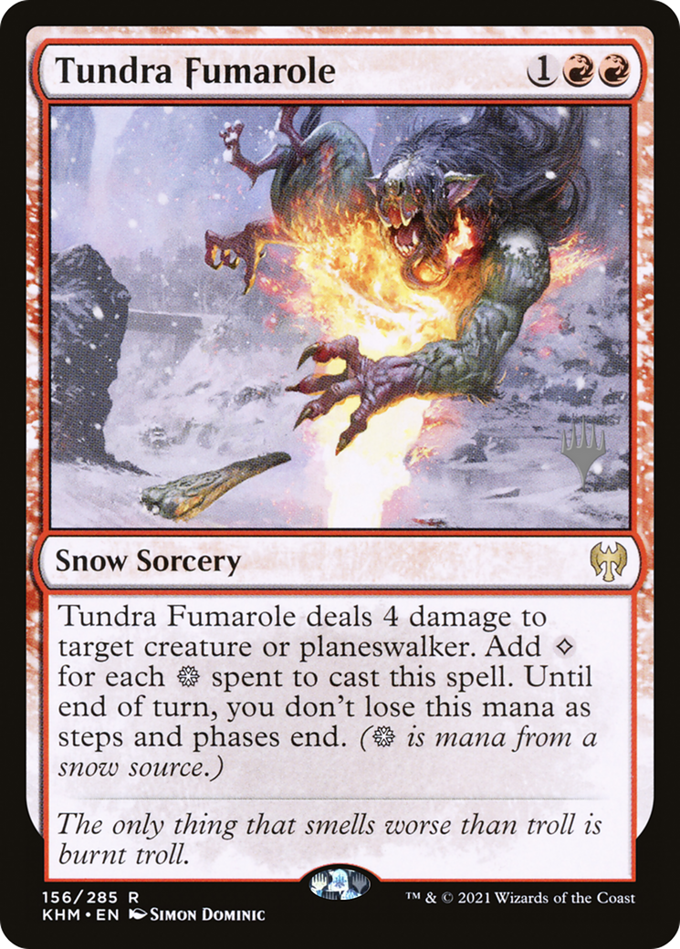 Tundra Fumarole (PPKHM-156) - Kaldheim Promos: (snow) Foil