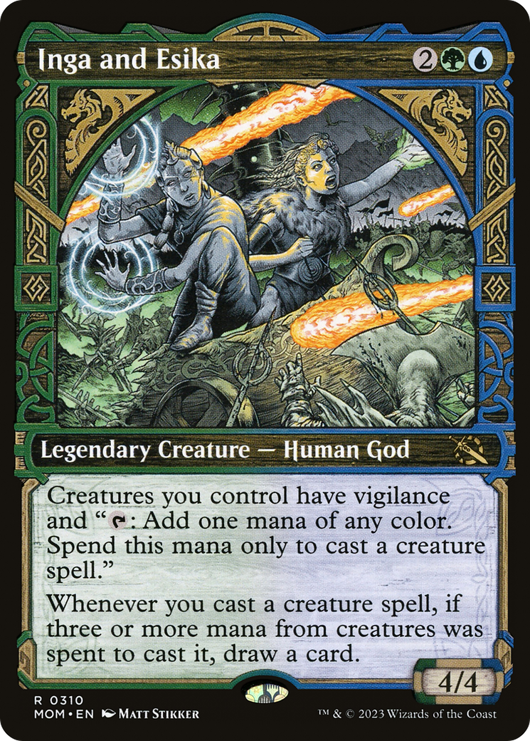 Inga and Esika (MOM-310) - March of the Machine: (Showcase) Foil