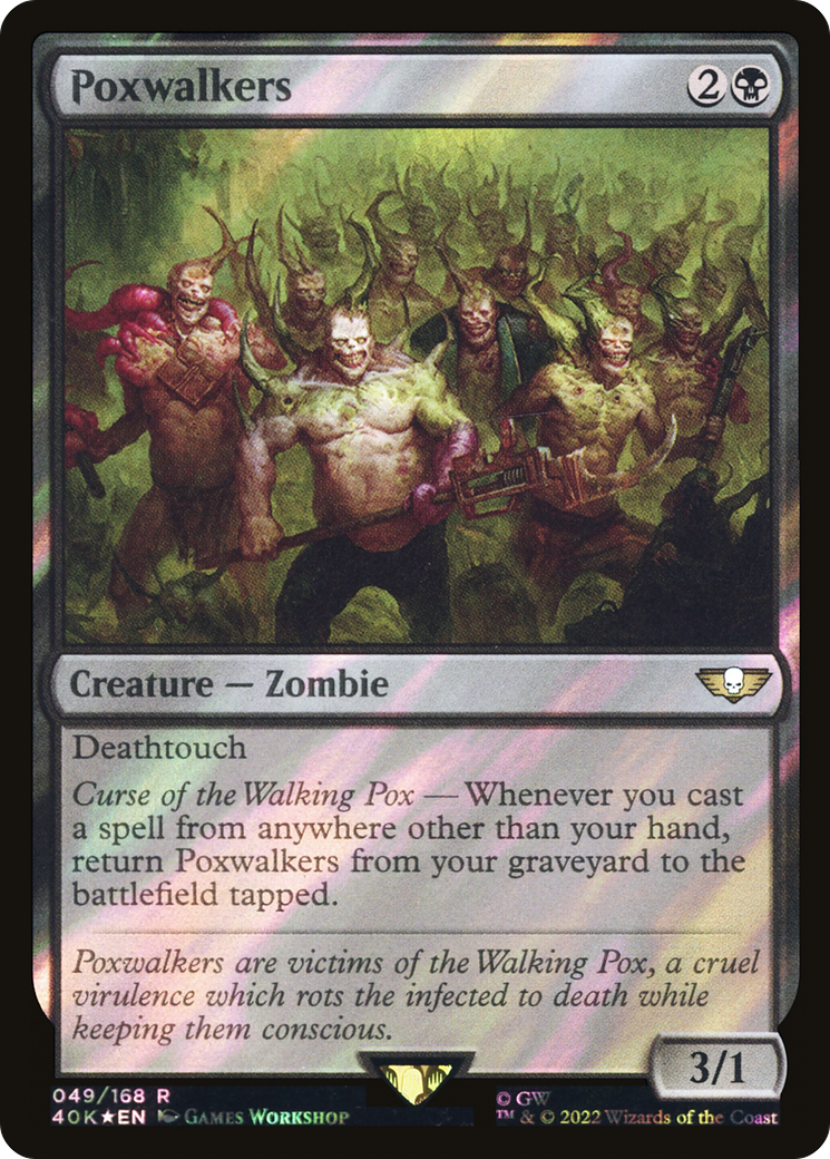 Poxwalkers (40K-049) - Warhammer 40,000 Commander Foil