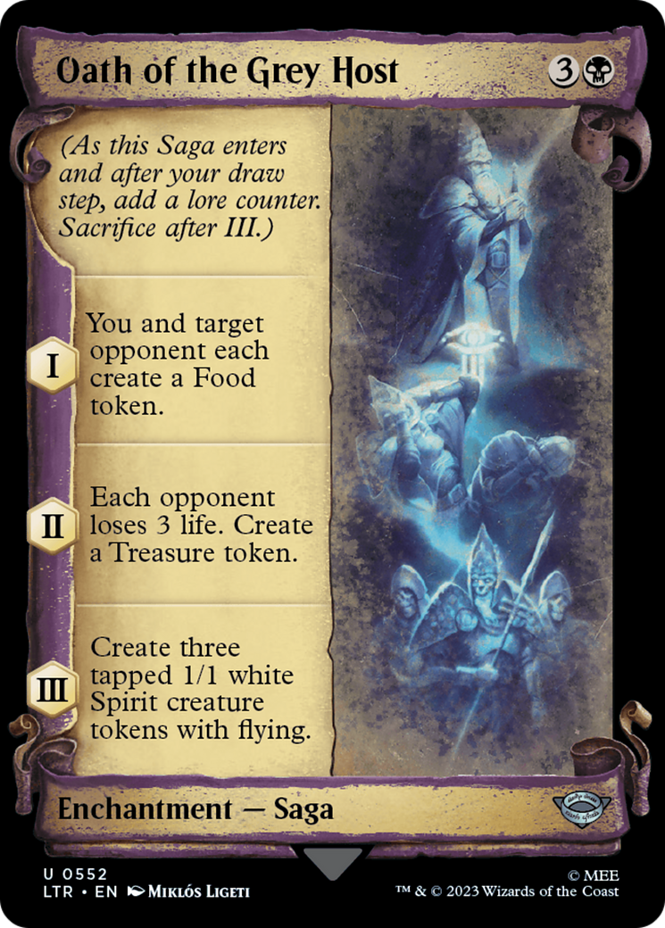 Oath of the Grey Host (LTR-552) - The Lord of the Rings: Tales of Middle-earth: (Showcase)