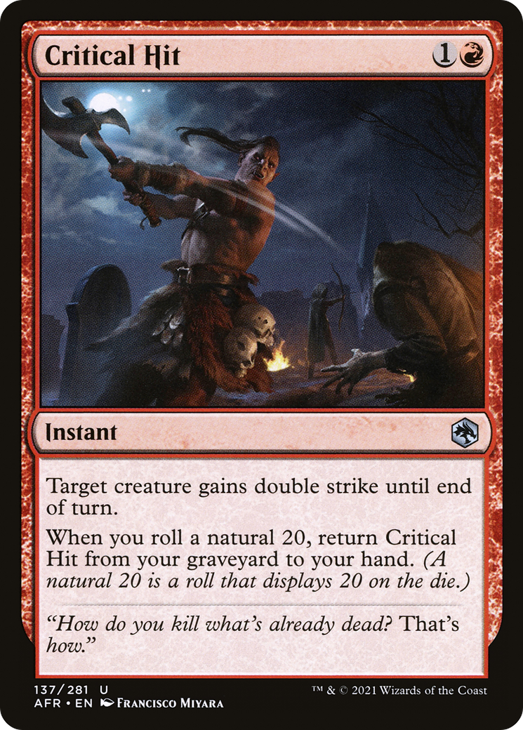 Critical Hit (AFR-137) - Adventures in the Forgotten Realms