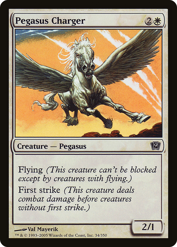 Pegasus Charger (9ED-34★) - Ninth Edition Foil
