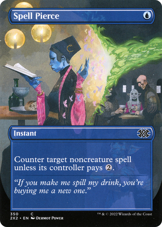 Spell Pierce (Borderless) (2X2-350) - Double Masters 2022 (Borderless) Foil