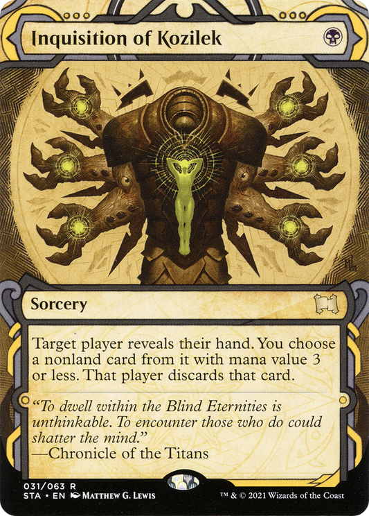 Inquisition of Kozilek (STA-031) - Strixhaven Mystical Archive: (Showcase) (Borderless) (Japanese)