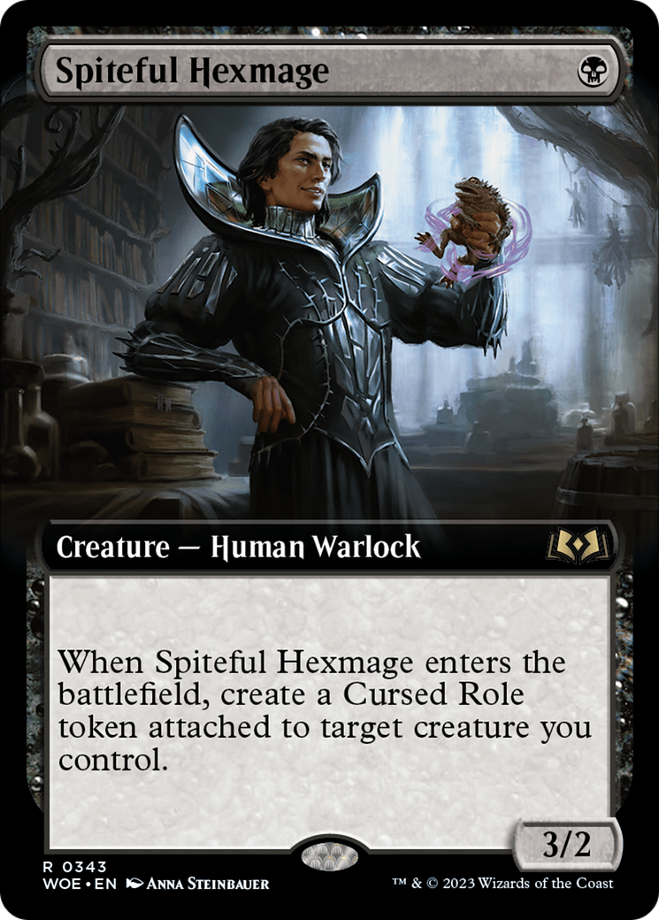 Spiteful Hexmage (WOE-343) - Wilds of Eldraine: (Extended Art) Foil
