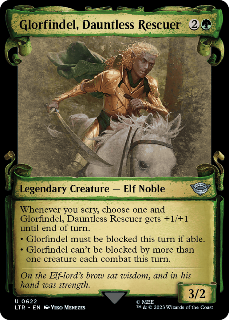 Glorfindel, Dauntless Rescuer (LTR-622) - The Lord of the Rings: Tales of Middle-earth: (Showcase) Foil