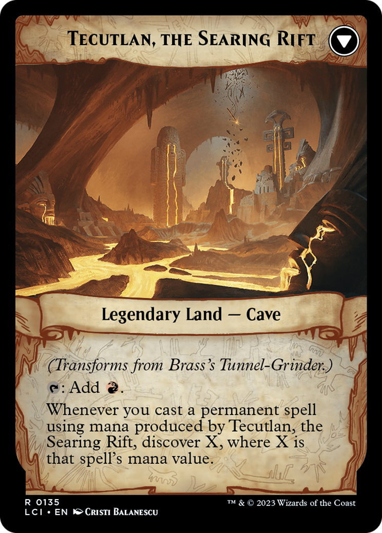 Brass's Tunnel-Grinder // Tecutlan, the Searing Rift (LCI-135) - The Lost Caverns of Ixalan Foil