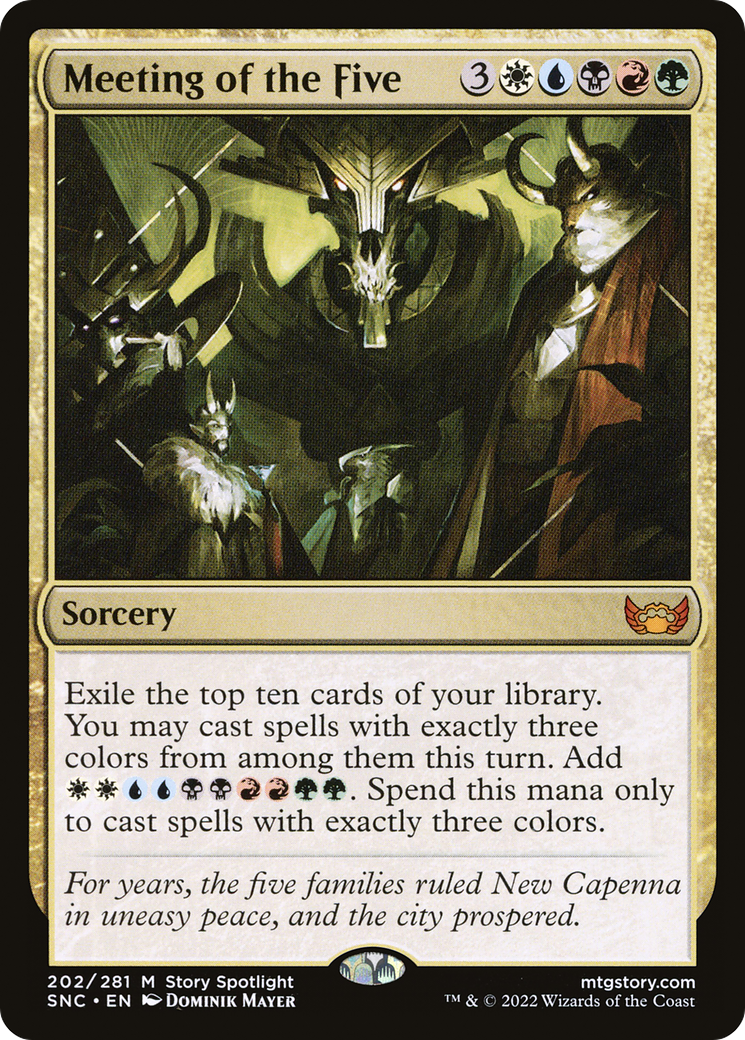 Meeting of the Five (SNC-202) - Streets of New Capenna Foil