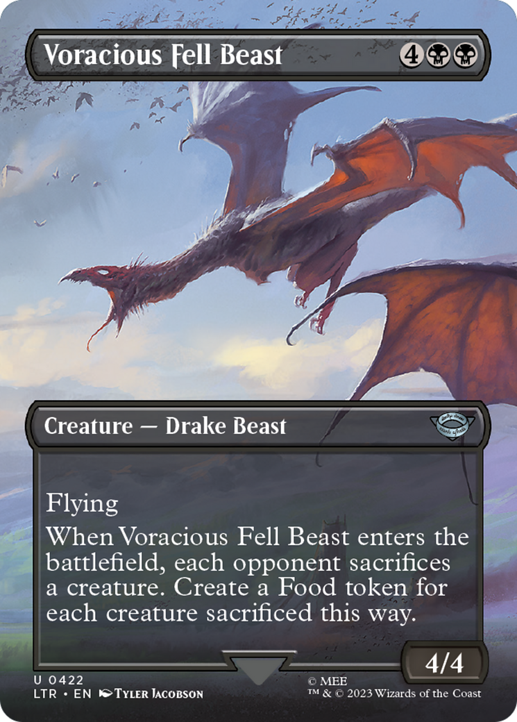 Voracious Fell Beast (LTR-422) - The Lord of the Rings: Tales of Middle-earth (Borderless) Foil