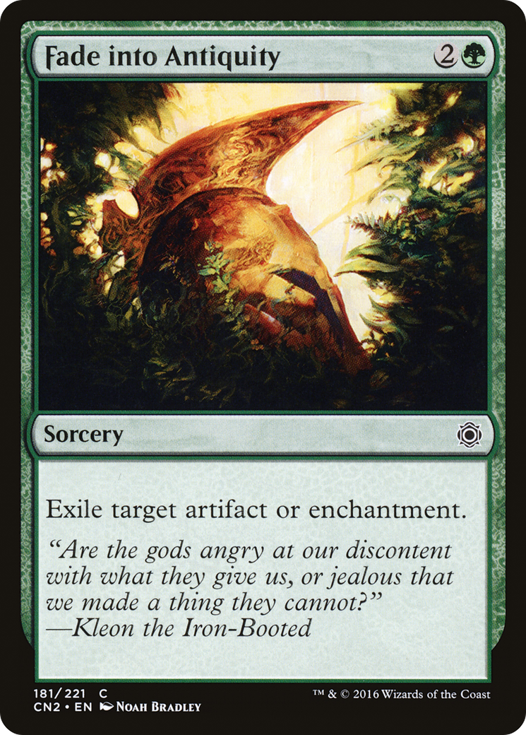 Fade into Antiquity (CN2-181) - Conspiracy: Take the Crown Foil