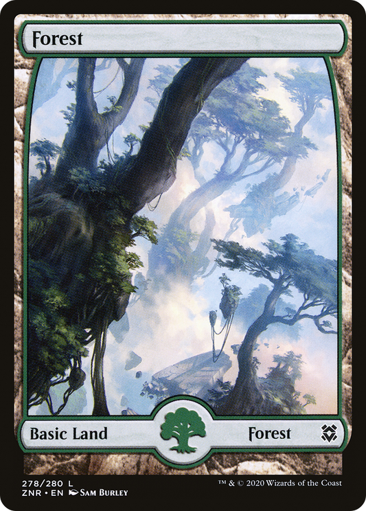 Forest (ZNR-278) - Zendikar Rising: (Full Art) Foil