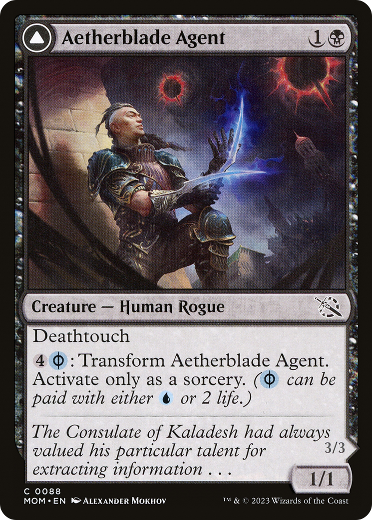 Aetherblade Agent // Gitaxian Mindstinger (MOM-088) - March of the Machine