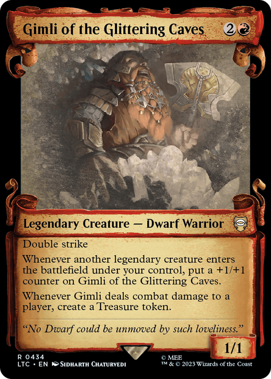 Gimli of the Glittering Caves (LTC-434) - Tales of Middle-earth Commander: (Showcase)