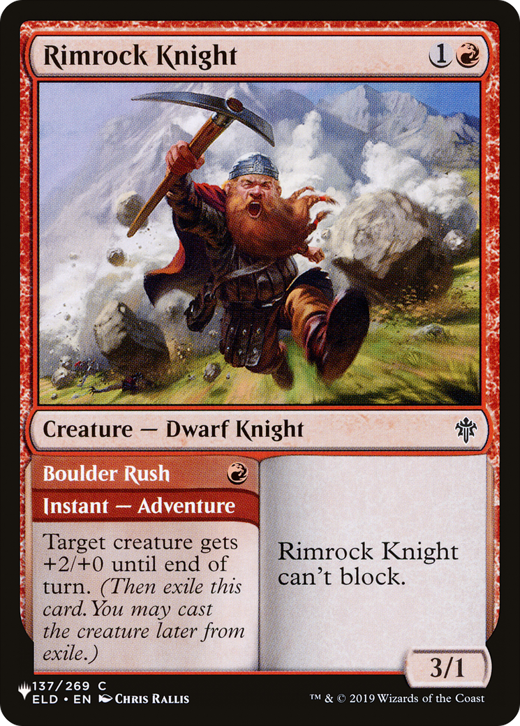 Rimrock Knight // Boulder Rush (LIST-137/269) - The List