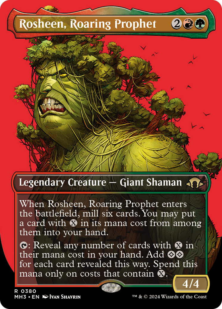 Rosheen, Roaring Prophet (MH3-380) - Modern Horizons 3 (Borderless) Foil