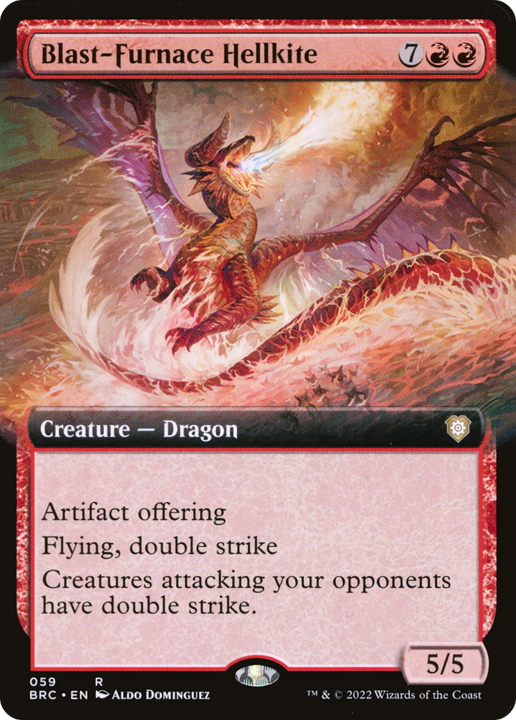Blast-Furnace Hellkite (BRC-059) - The Brothers' War Commander: (Extended Art)