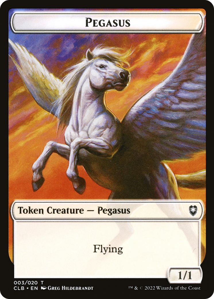Pegasus (CLB-003) - Battle for Baldur's Gate Tokens