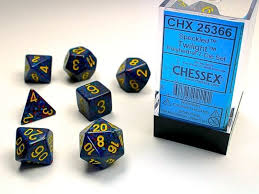 Dice Chessex 7-Dice Set Speckled:  Twilight
