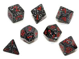 Dice Chessex 7-Dice Set Speckled:  Space