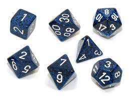 Dice Chessex 7-Dice Set Speckled:  Stealth